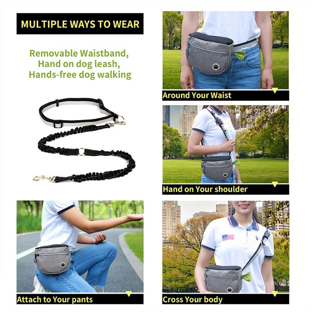 Dog Treat Training Bag Waist Pouch Dispenser Fanny Pack Food Storage Snack Bags