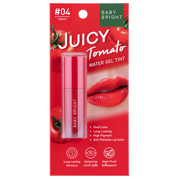 JUICY TOMATO WATER GEL TINT 2.5G BABY BRIGHT (M) #04 TOMATO