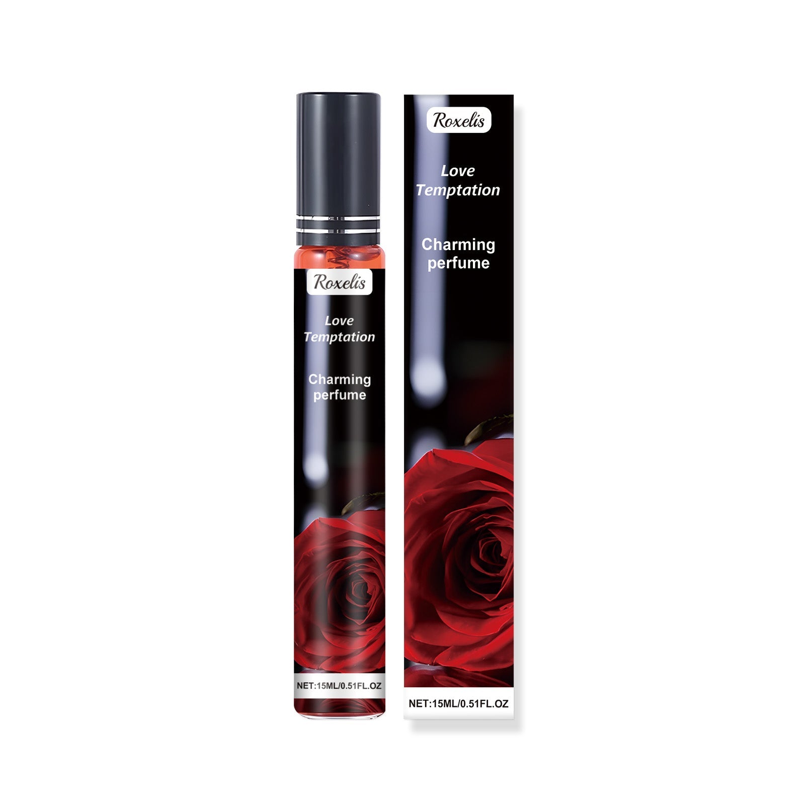 Charm Rose Perfume, Retain Fragrance, Long-lasting, Elegant, Fresh, Portable ,15ml