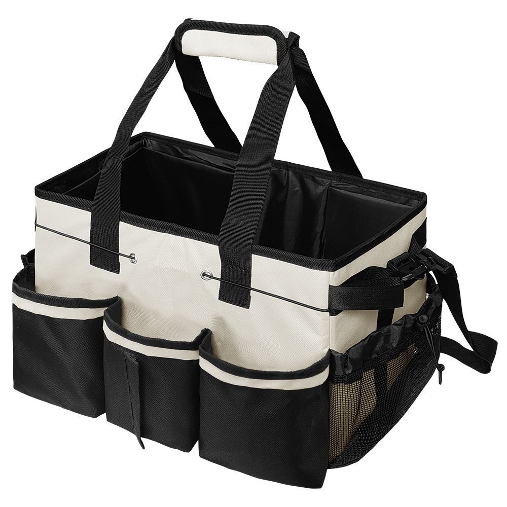 Cleaning Caddy Organizer Cleaning Tool Storage Bag with Shoulder Strap