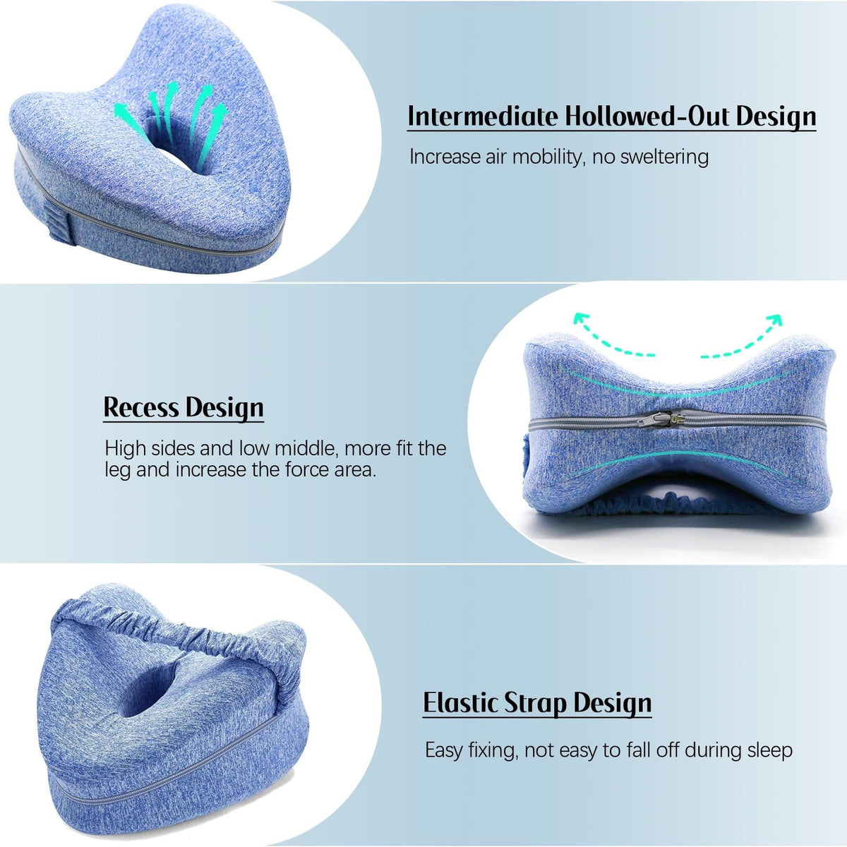 Alignment Pillow Leg Pillows Knee Pillow for Side Sleepers Pregnant women