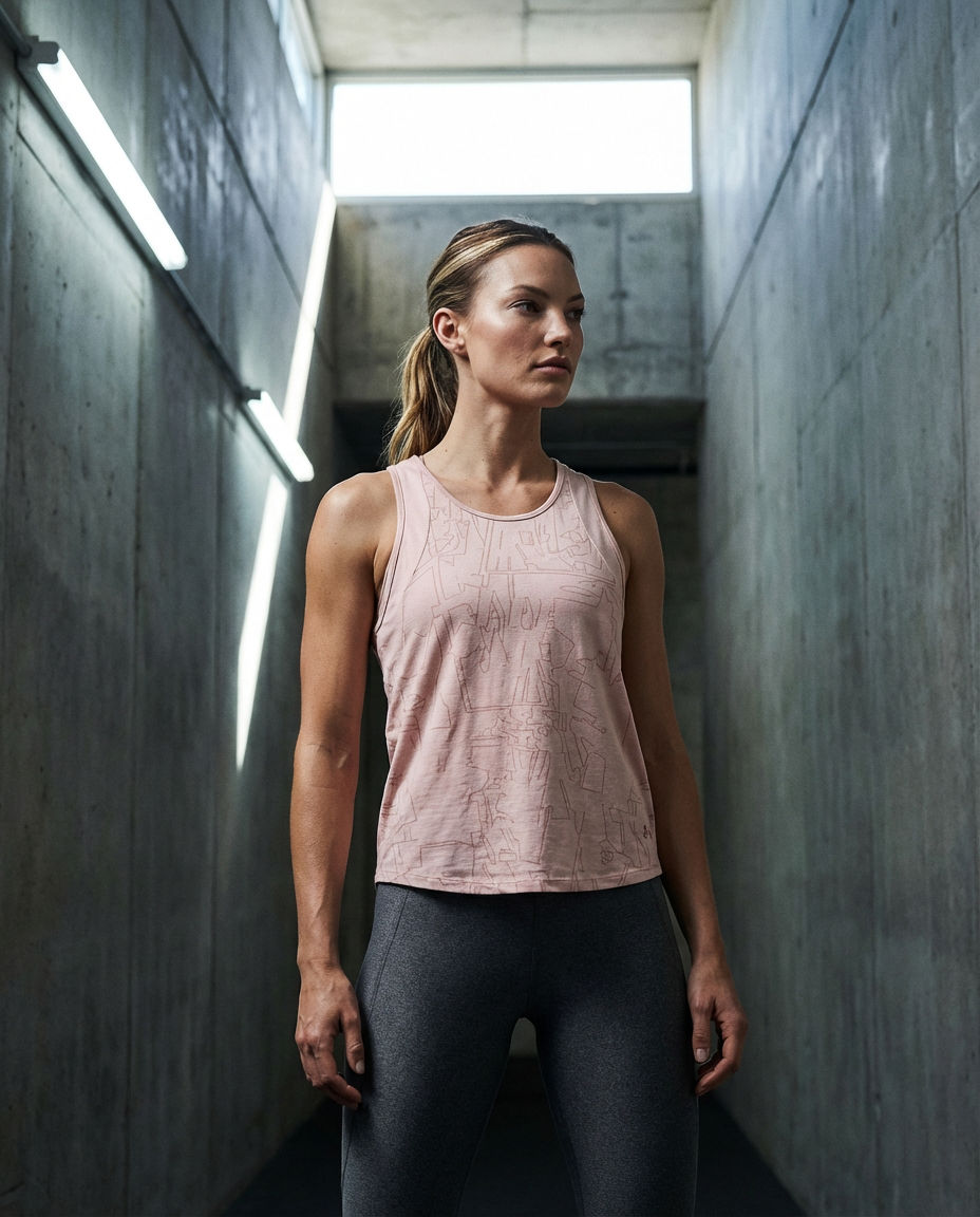 Under Armour Pink Patterned Training Tank