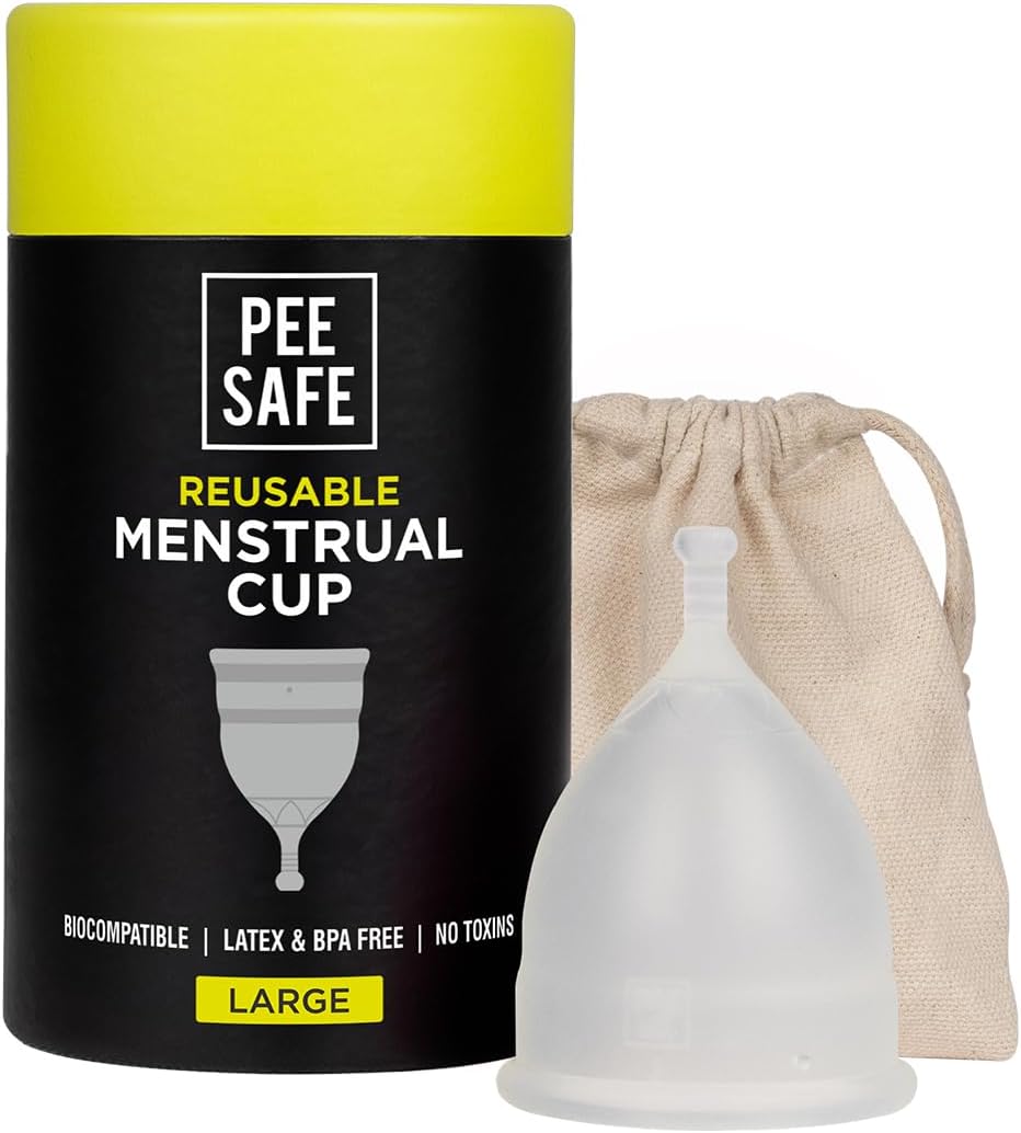 Pee Safe Menstrual Cup LARGE (Transparent)