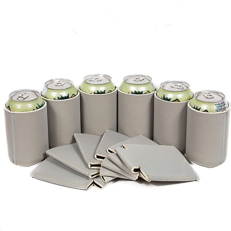 6 Pack Blank Beer Can Coolers Sleeves Neoprene Beer Can Cooler Drink Bottle Holder Sleeve