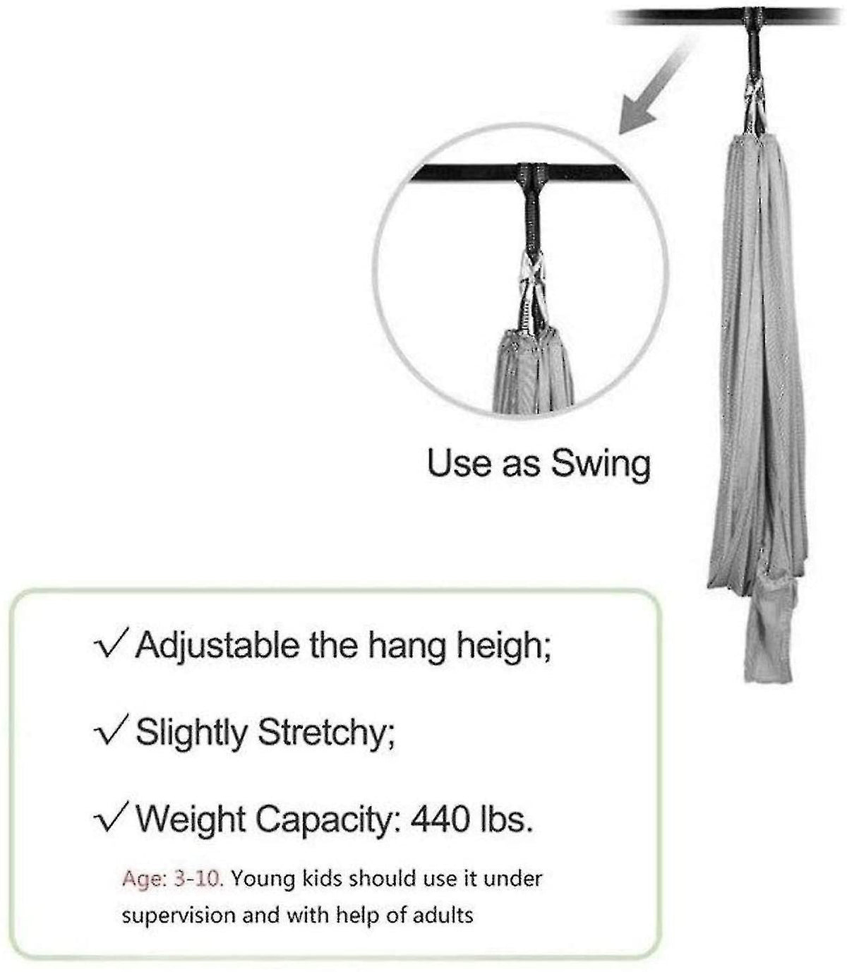 Indoor Therapy Swing For Kids,soft Hammock Swing With Special Needs