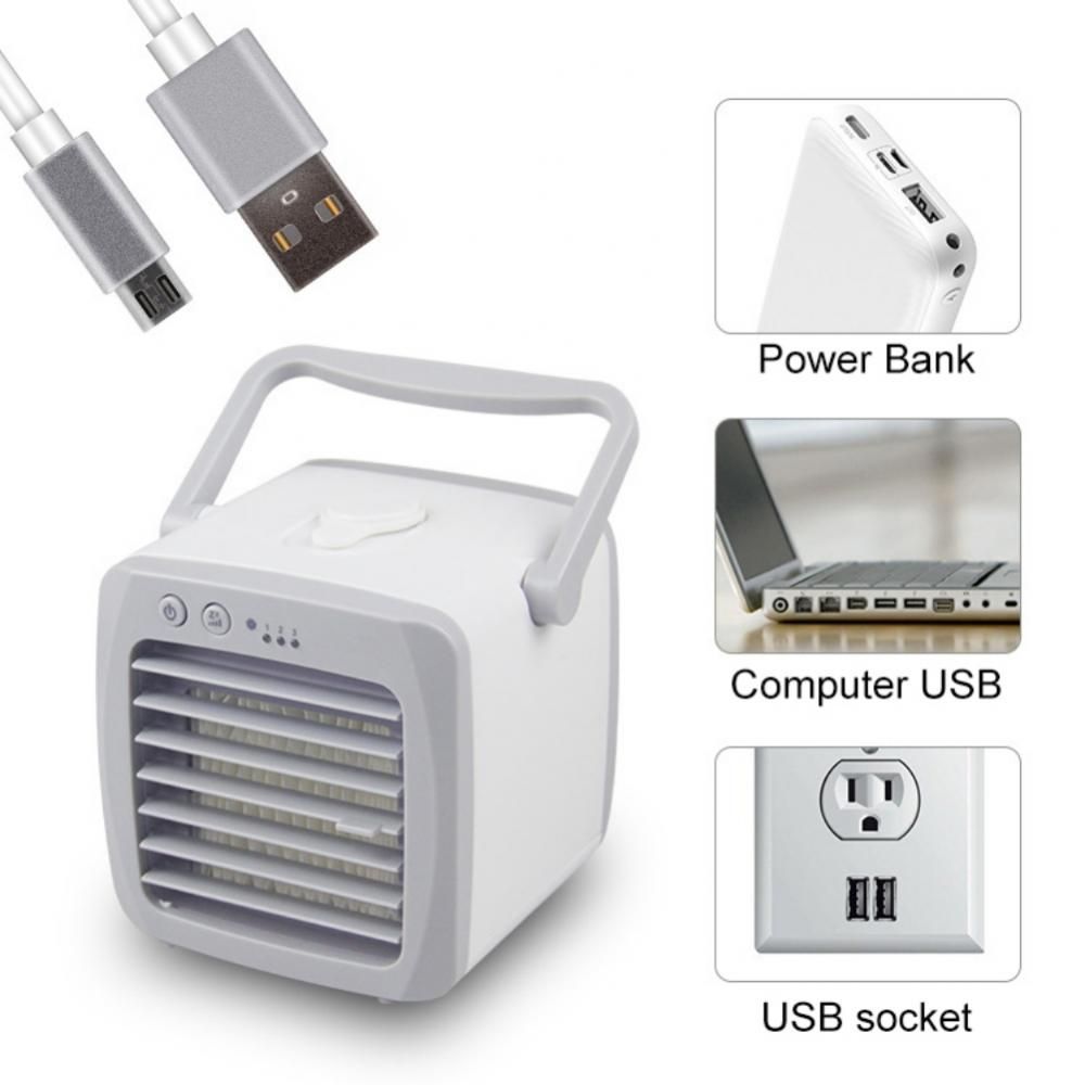 Mini Air Conditioning Fan Air Cooler Portable Conditioner Humidifier Purifier Room Cooling