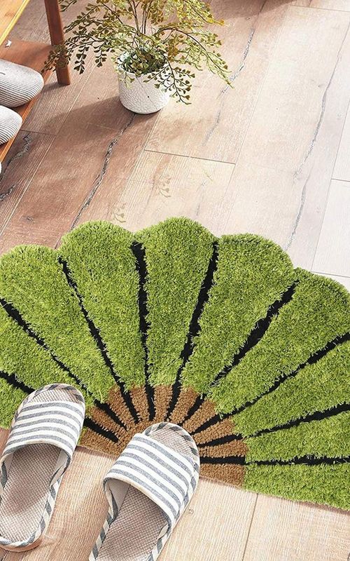AIESY® Beautiful 5D Designer Half Sunflower Microfiber Door mat