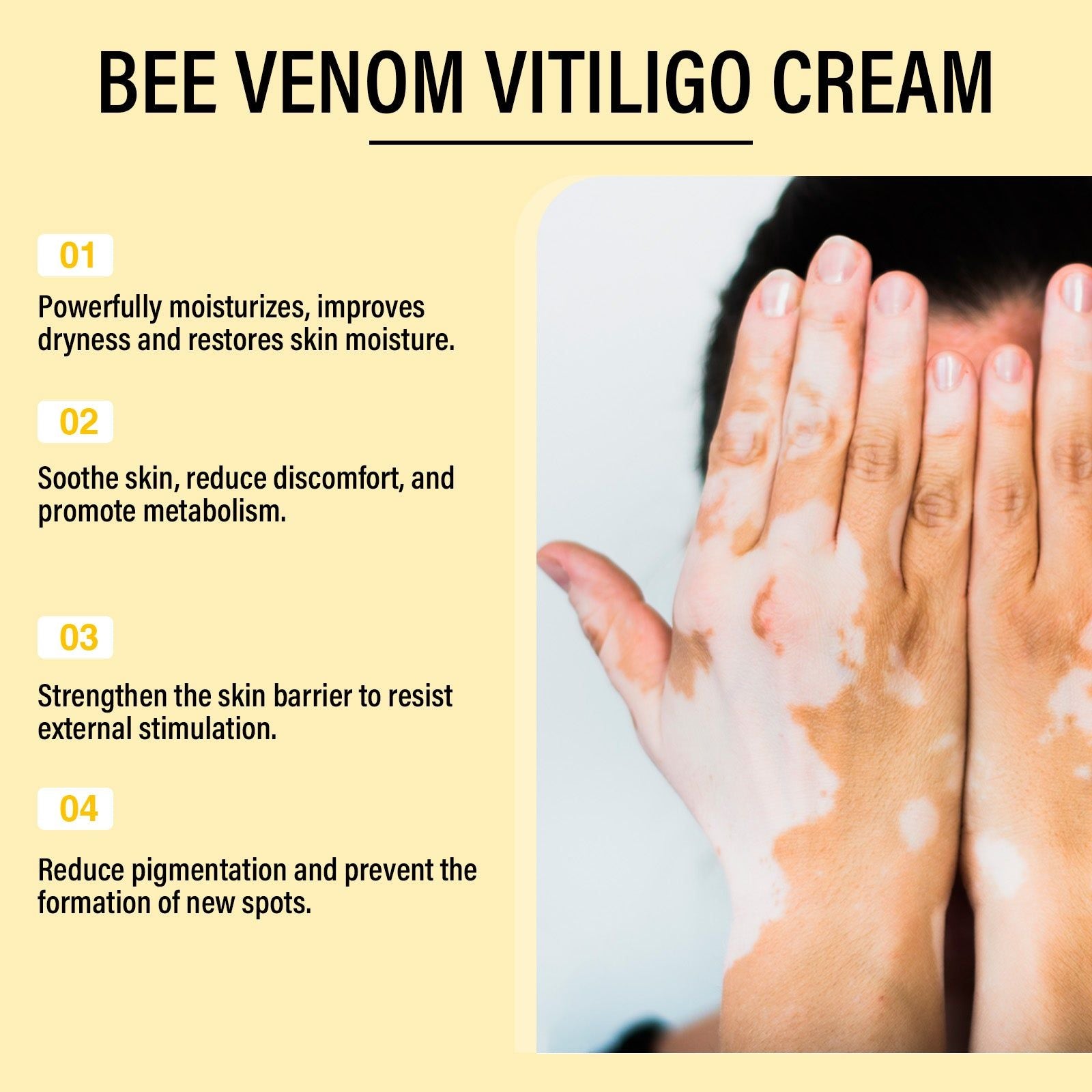 Bee Venom White Spot Cream, Even Skin Tone, Brightening, Anti-Aging, Natural Skin Care ,20g