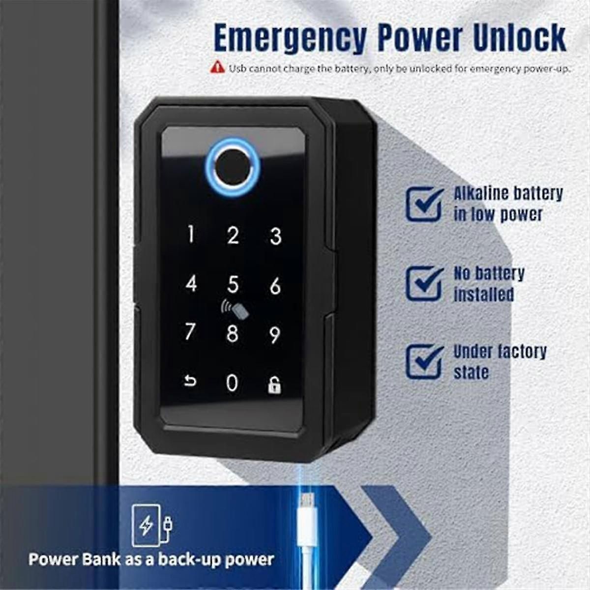 Smartkey Lock Box, Home Key Wireless Smartlock Box, Electronic Key Box App Digital Code Bluetooth Key Safe For Host zxin