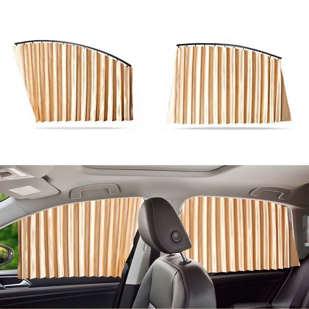 4pcs Car Side Window Sun Shades Blinds Universal Magnetic Privacy Curtains