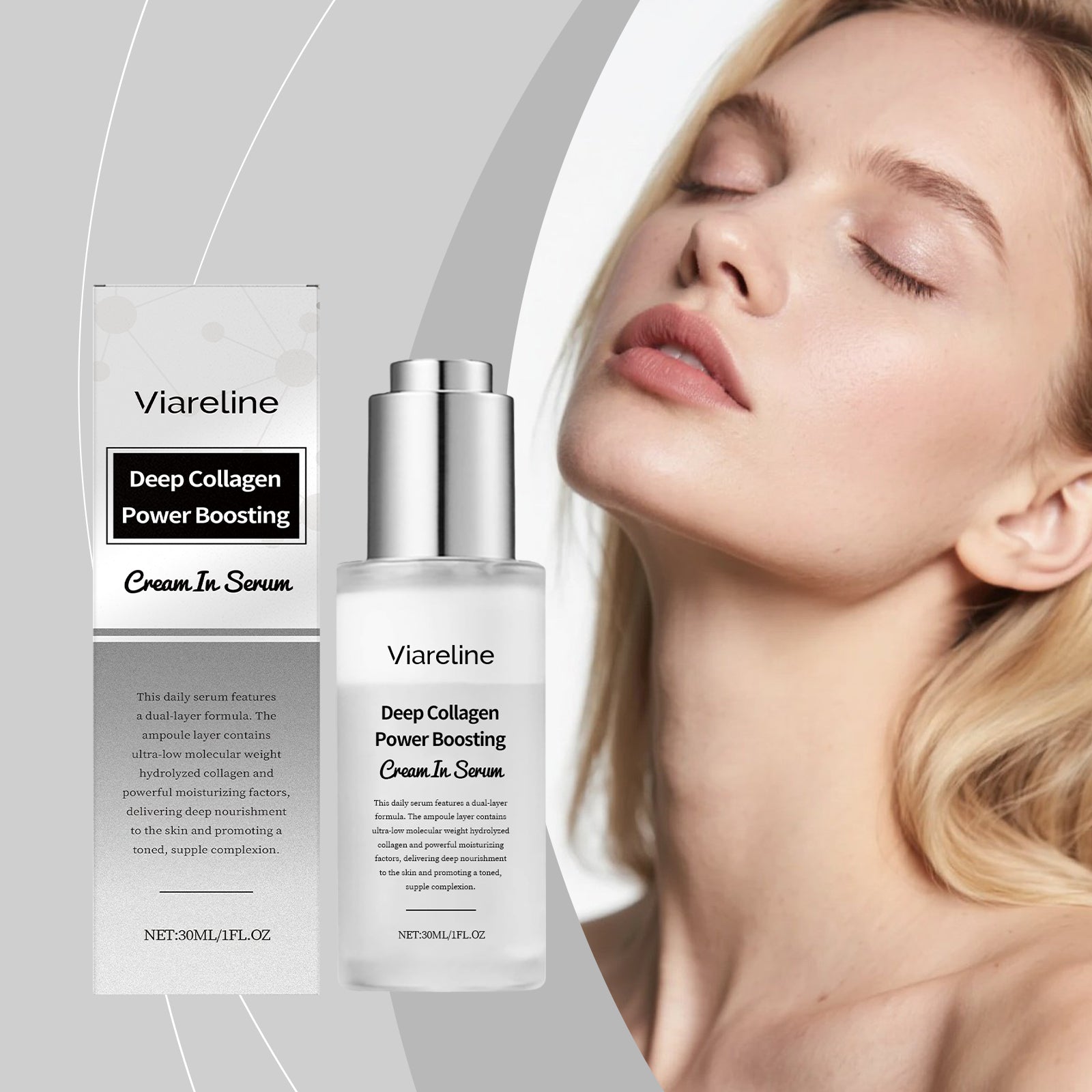 Collagen Face Essence, Deep Hydration, Anti-Aging, Skin Firming, Moisturizer ,30ml