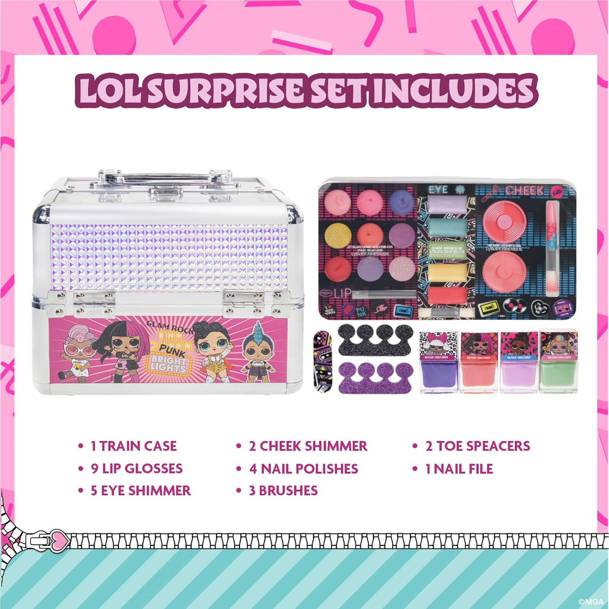 LOL Surprise! Townley Girl Train Case Cosmetic Makeup