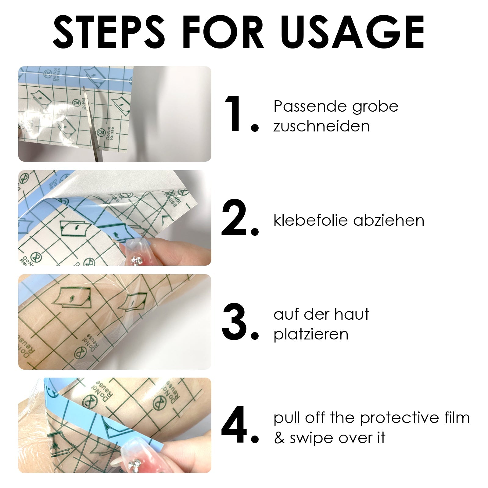 Care Waterproof Adhesive Bandage, Tattoo & Wound Protection, Skin-Friendly, Durable, Easy-to-Use ,20pcs