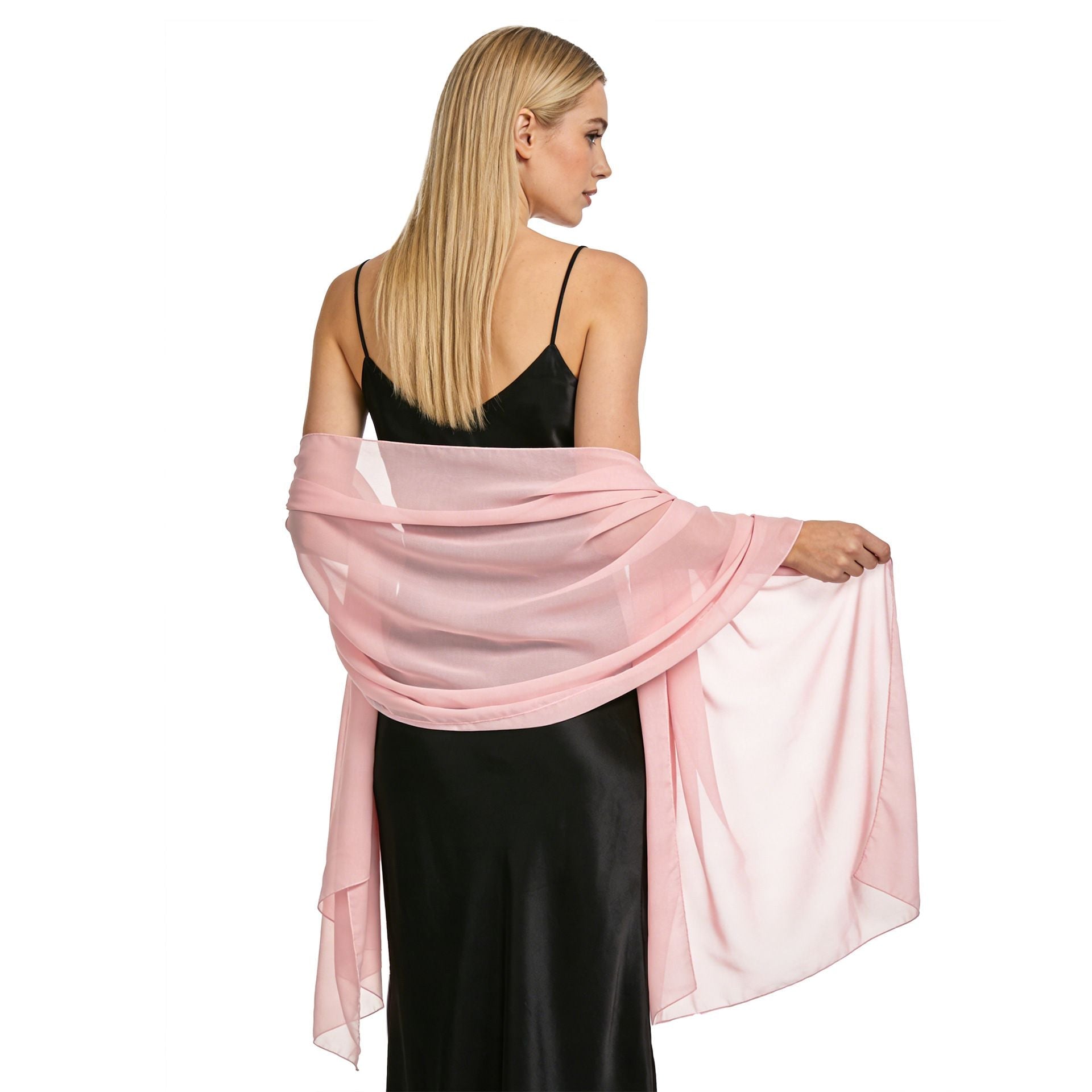 Elegant Chiffon Shawl Wrap for Wedding, Evening Dress & Bridal
