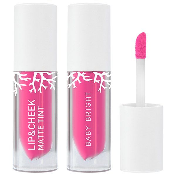 Lip & Cheek Matte Tint 2.4g Baby Bright (M) #09 Hot Cora