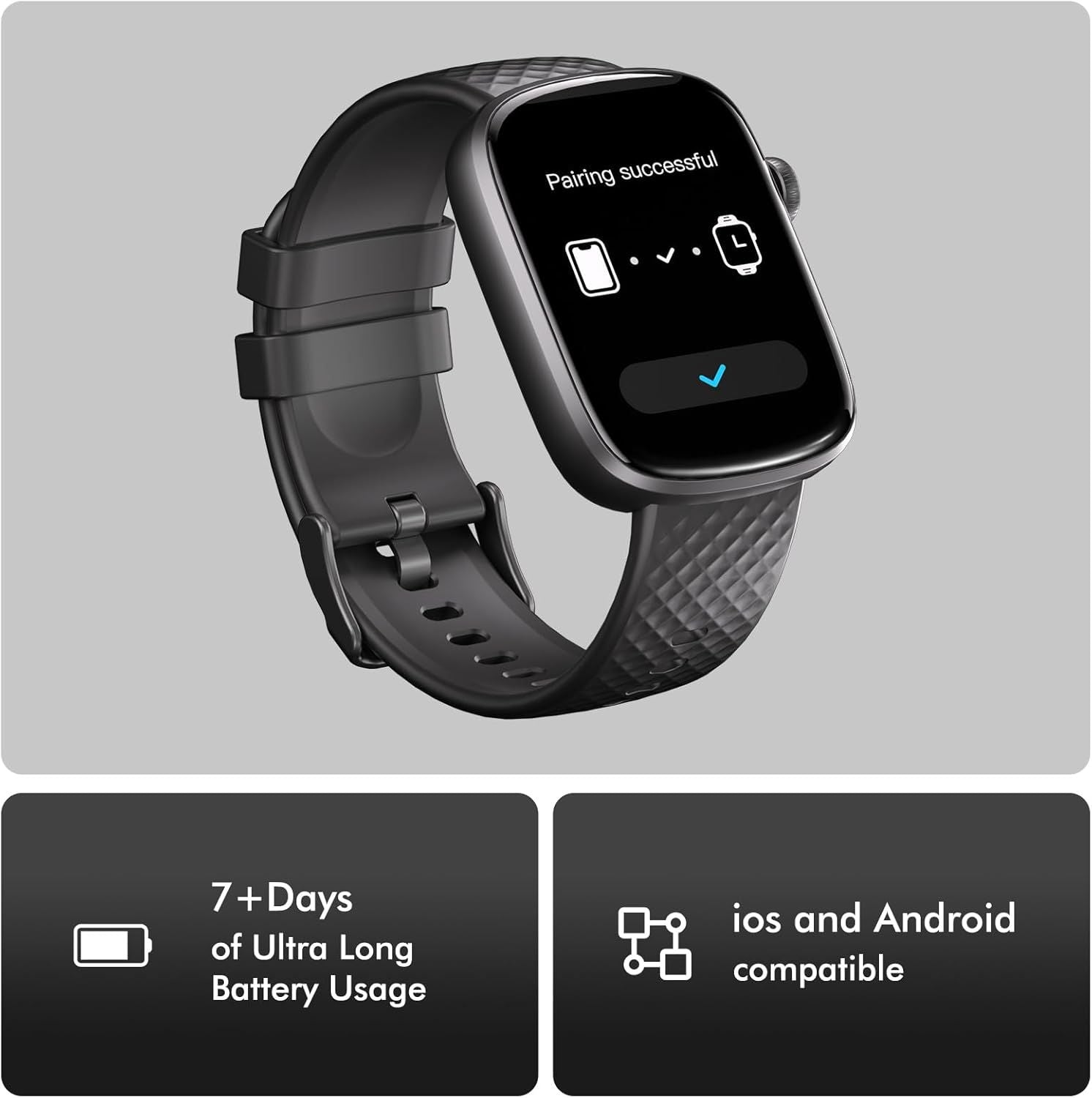 Smart Watch Health Monitoring Smart Bracelet Compatible with iOS Android Phones