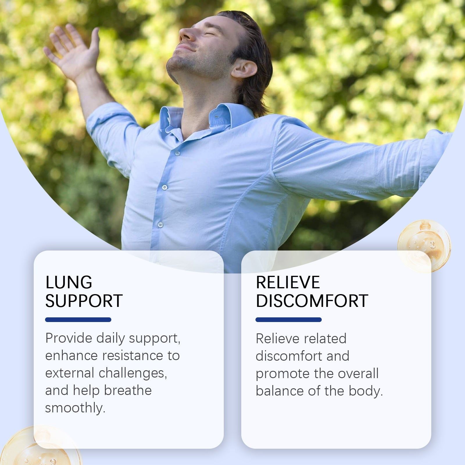 Boost Lung Health Naturally, Body Care Supplement for Better Breathing ,30pcs
