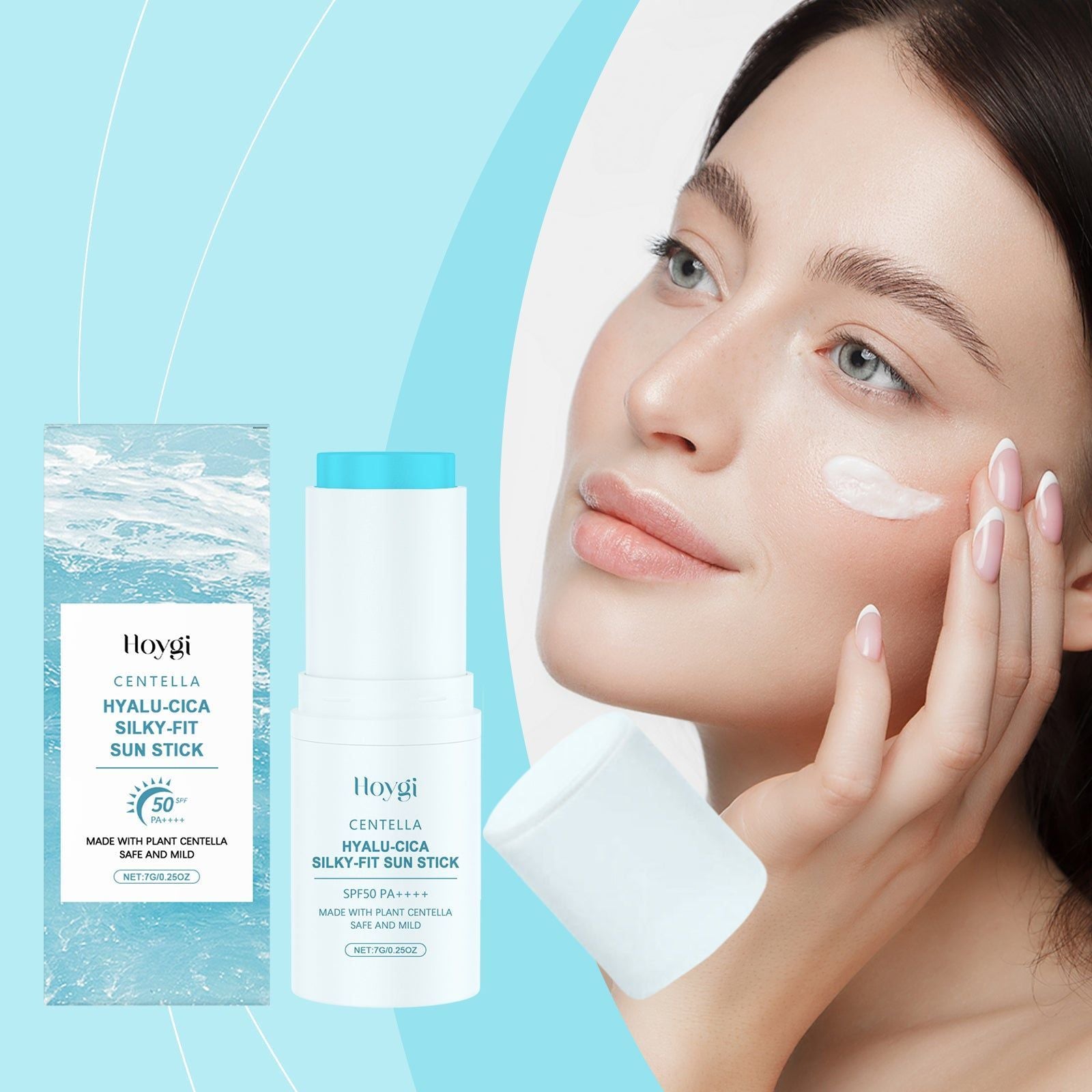 Centella Sun Protection Stick, Waterproof, Moisturizing, Non-Sticky, Outdoor UV ,7g