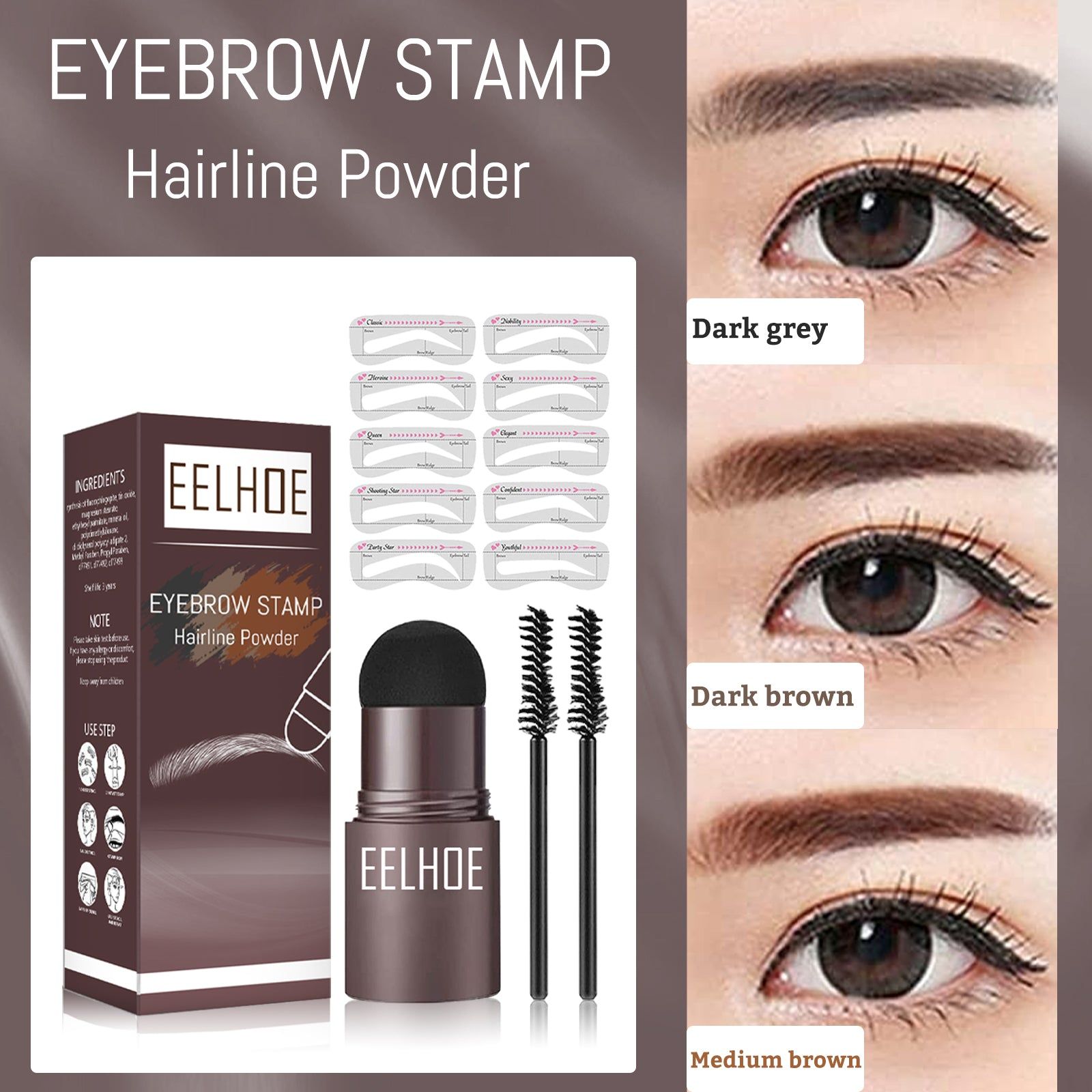Create Perfect Natural Brows Fast, Waterproof Eyebrow Kit for Effortless Makeup ,1set