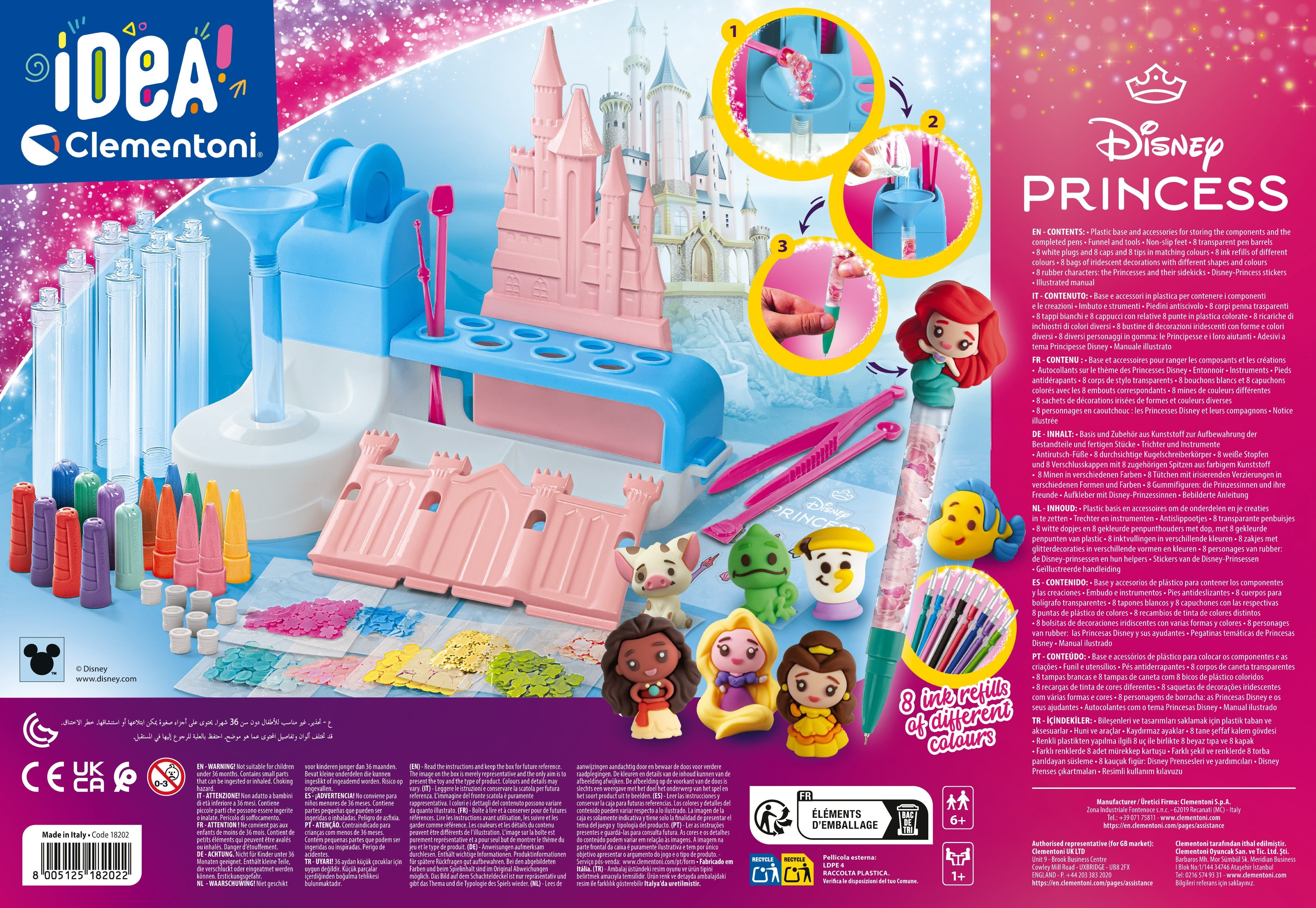 Clementoni Idea Disney Princess Pen Lab - Creative Pen Maker Studio