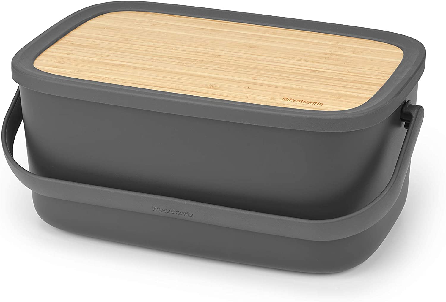 Brabantia 128264 Nic Bread Bin Dark Grey