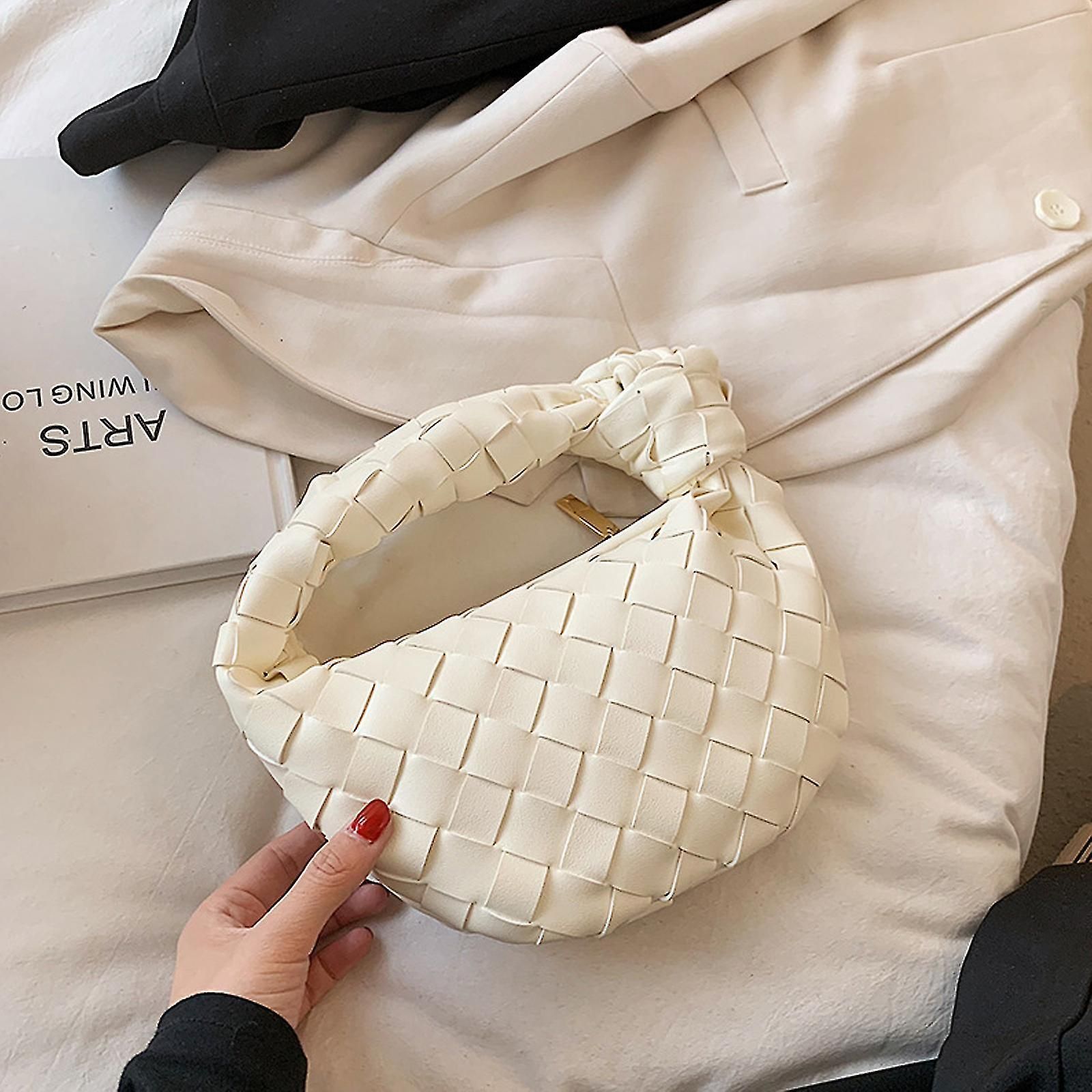 Tote Bag Woven Handbag Pu Leather Women's Shoulder Wallet Large Volume Braided Bag