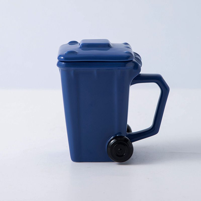 Ceramic Mug Recycling Bins Shape Cup Creative Coffee Mug Gift Home Decoration
