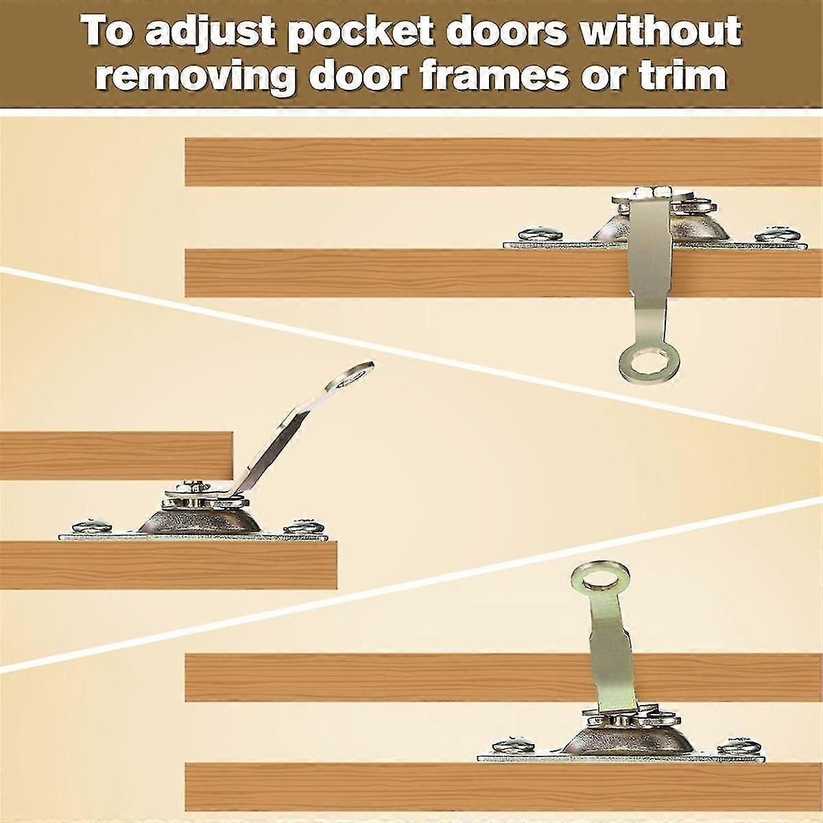 4Pcs Pivot Adjustment Open Wrench for Sliding Door Hanger