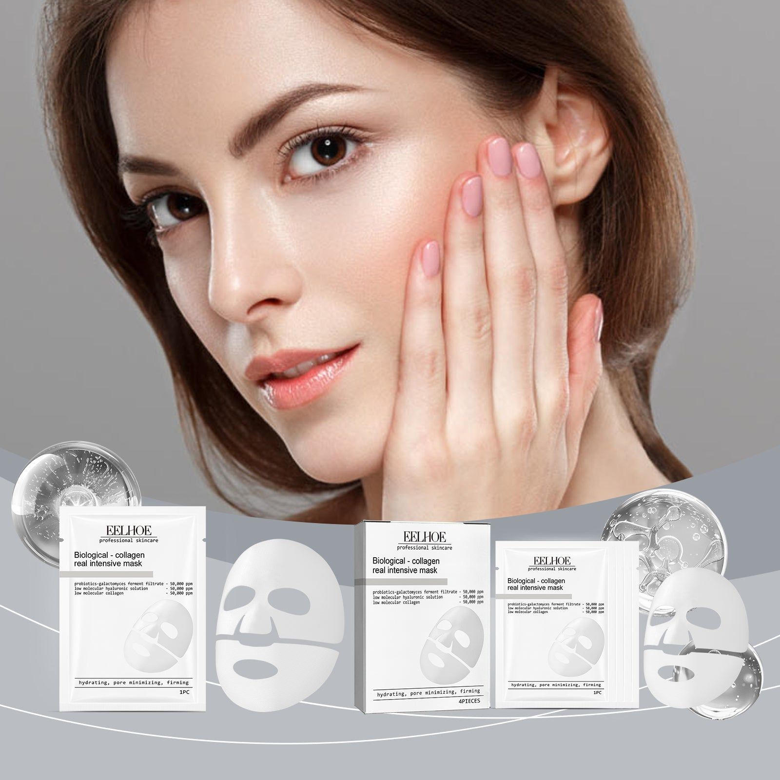 Collagen Mask, Moisturizing Replenishing, Anti-Aging, Hydrating, Firming, Skin Nourishing ,1pcs