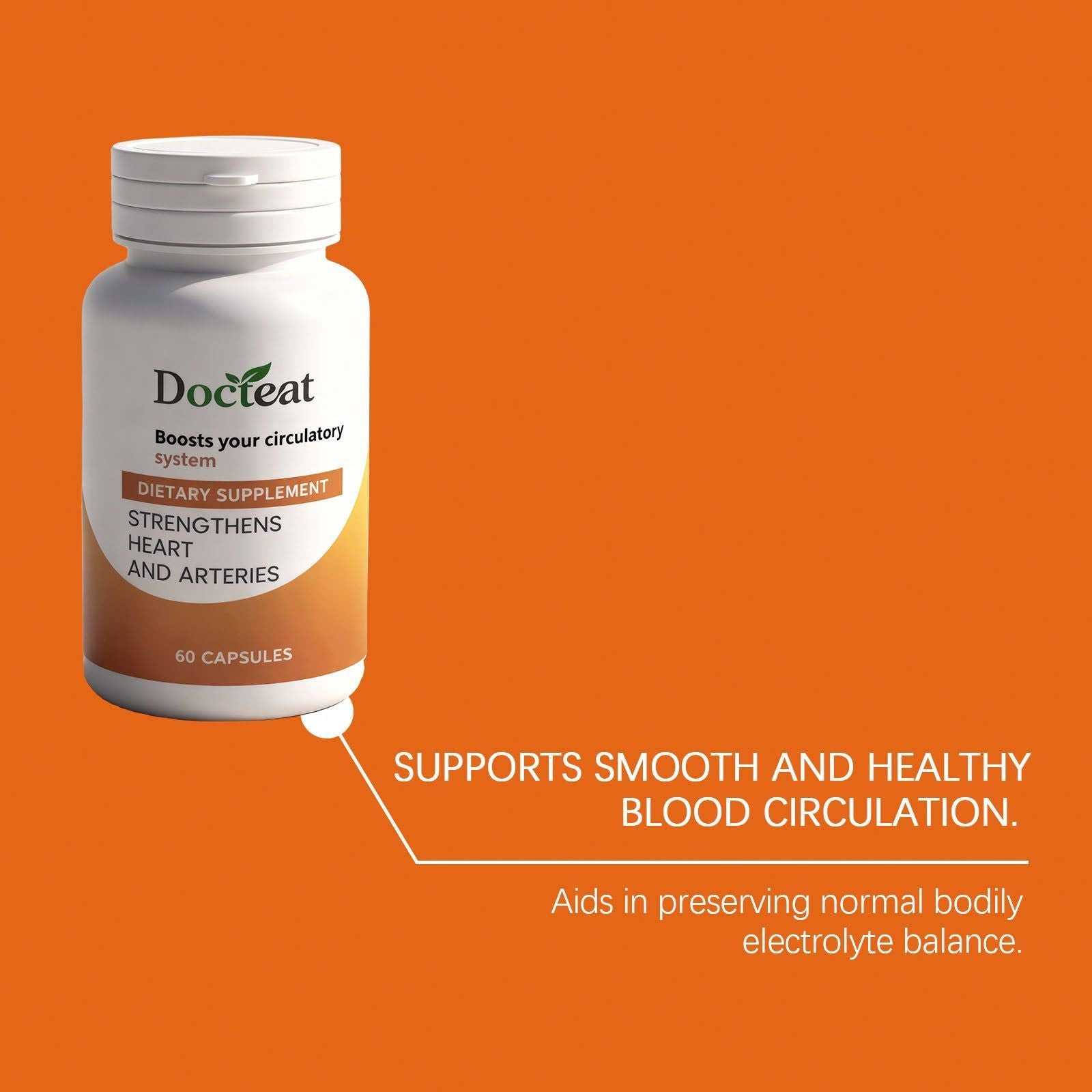 Boost Heart Health with Nutritional Support Capsules, Daily Body Care, Antioxidant Power ,60 capsules