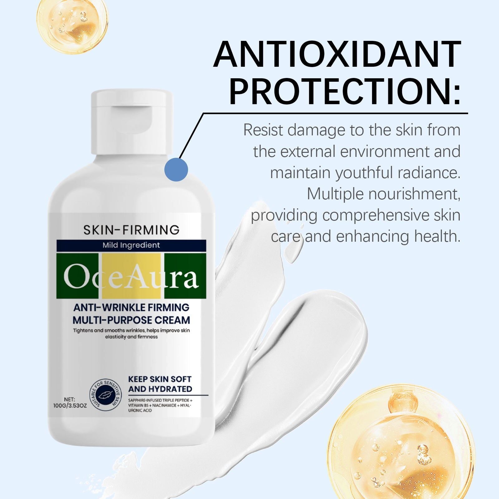 Body Care Cream, Hydrating, Nourishing, Anti-Aging, Moisturizer, Skin Repair ,100g