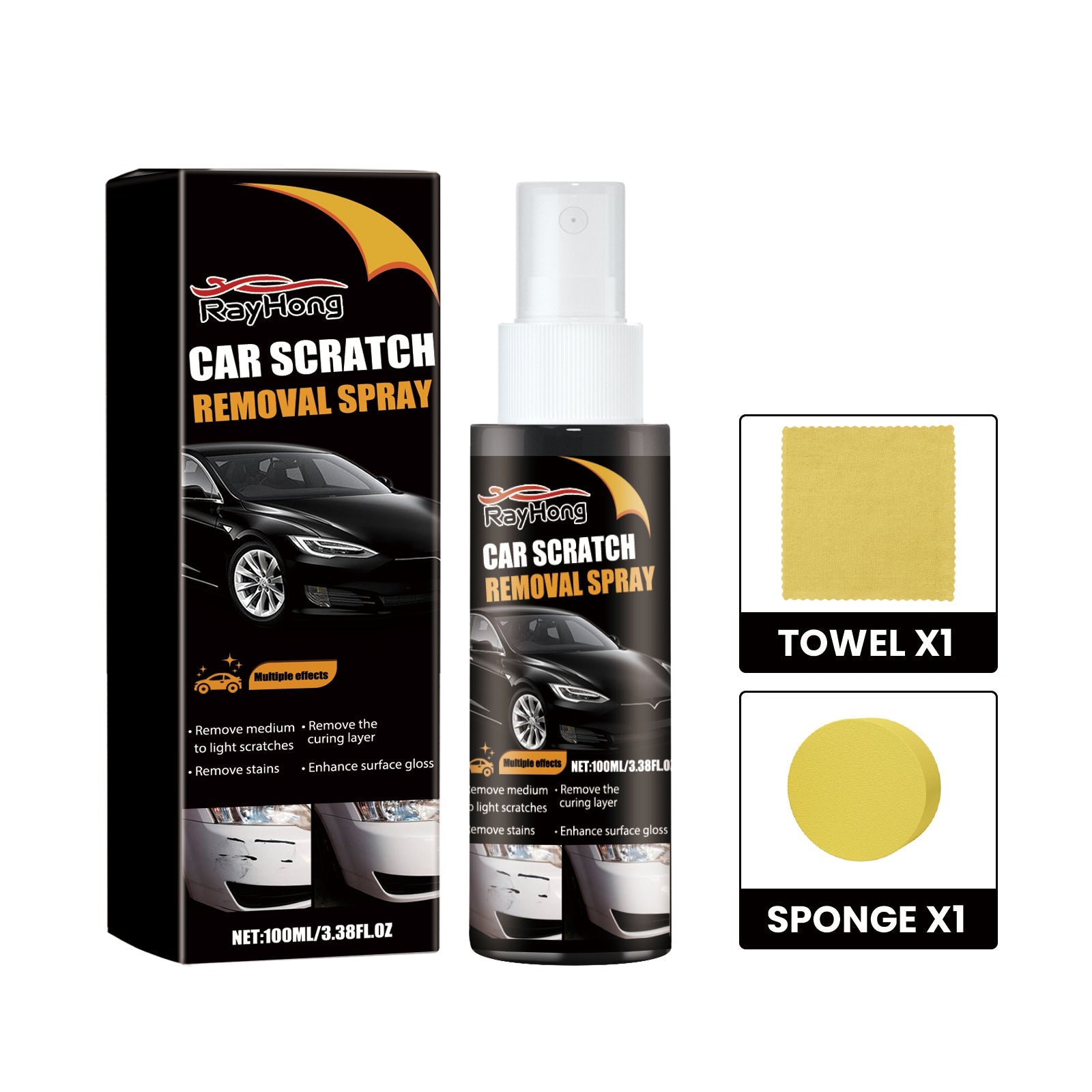 Car Scratch Repair Kit, Refurbishment and Maintenance, Easy Auto Paint Touch Up ,1set