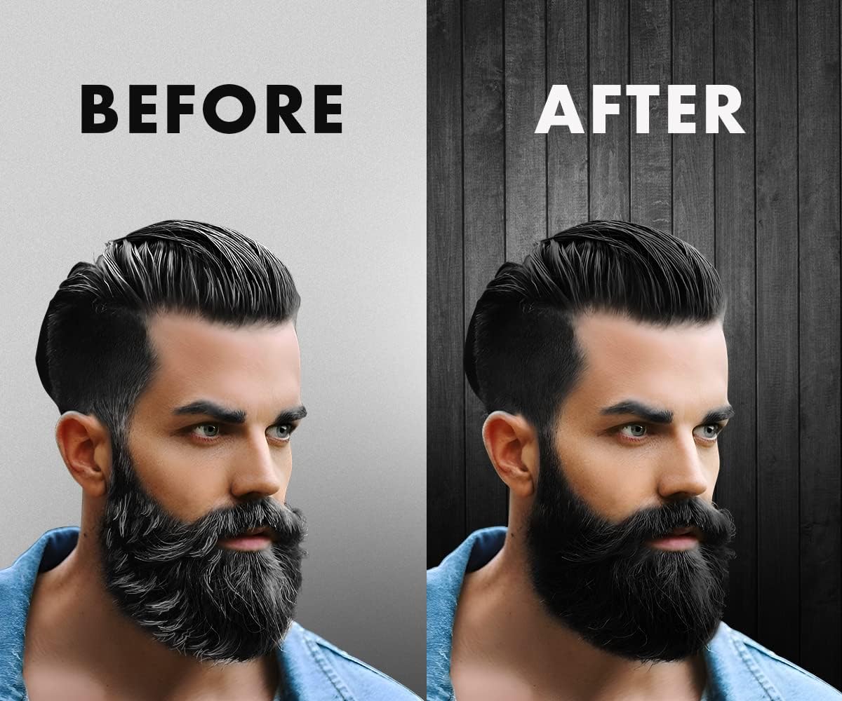 Urban Gabru Beard Color with Henna Power for Men, 70g - Black