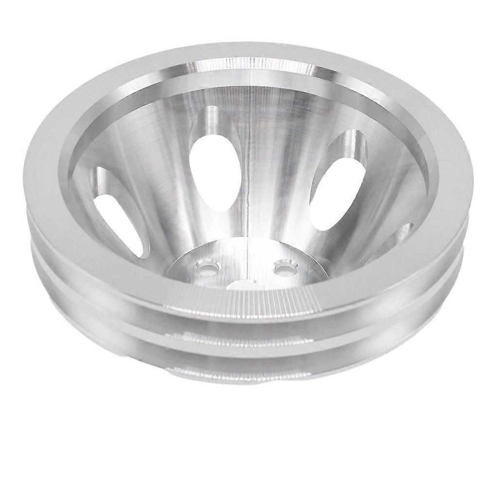 Aluminum Alloy Big Block Double Groove Water Pump Pulley for Chevy SWP BBC 396 454 2 Groove SWP Short Water Pump