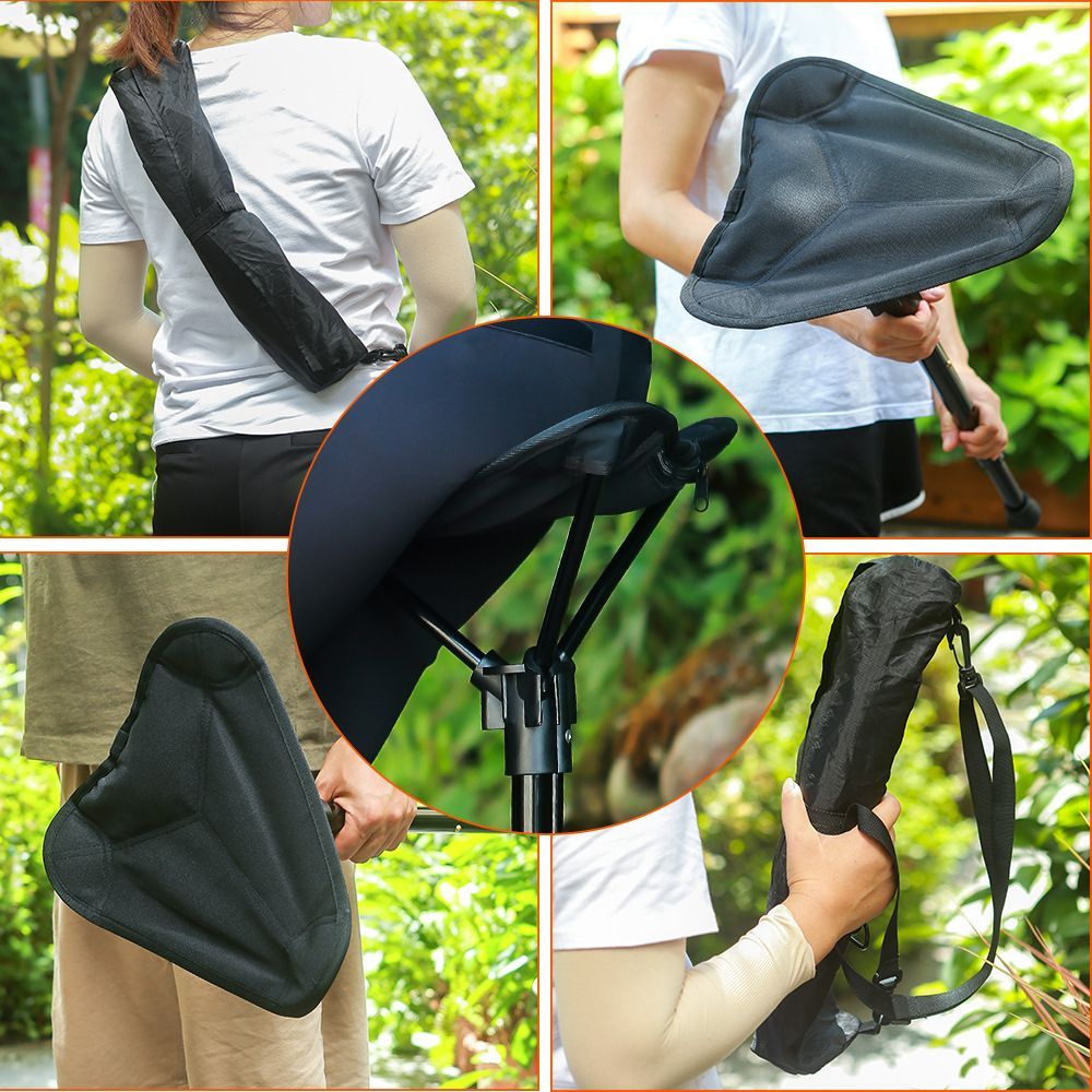 Portable Stool Height Adjustable Seat Retractable Outdoor Fishing Chair With 3 Gear