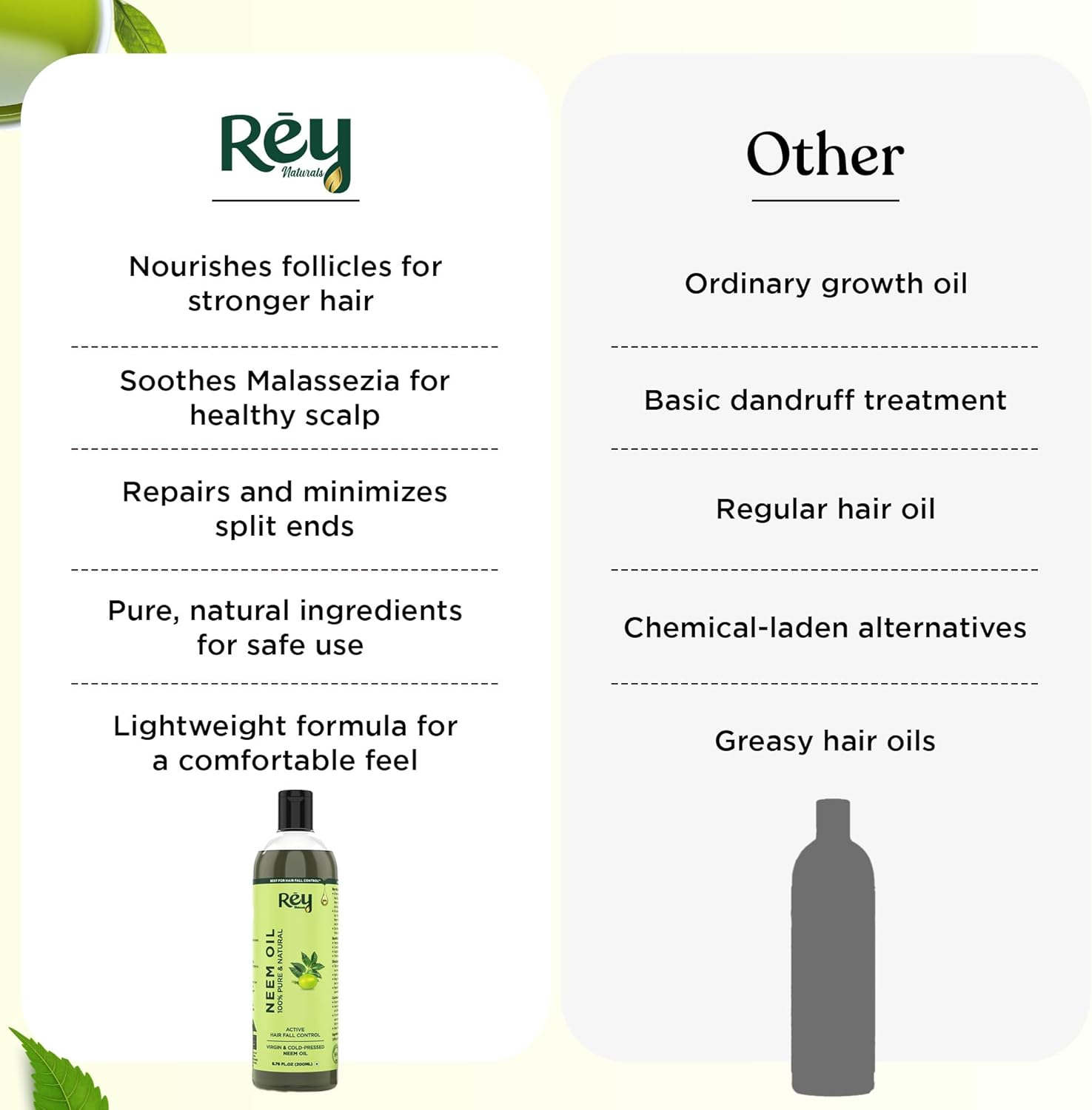 Rey Naturals Cold Pressed Neem Oil 200 ml