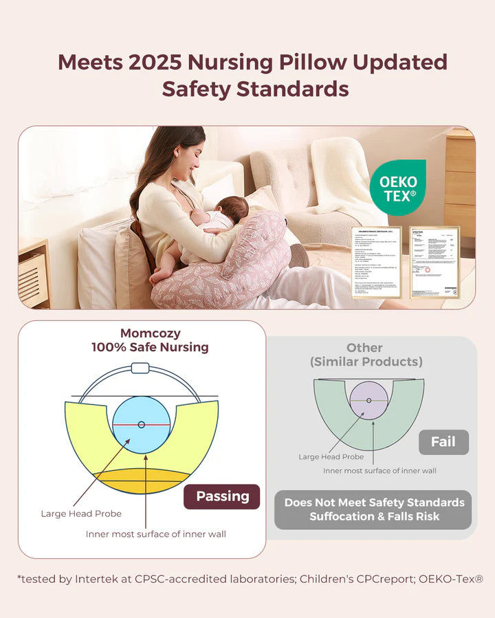 Momcozy - Nursing Pillow - Light Pink