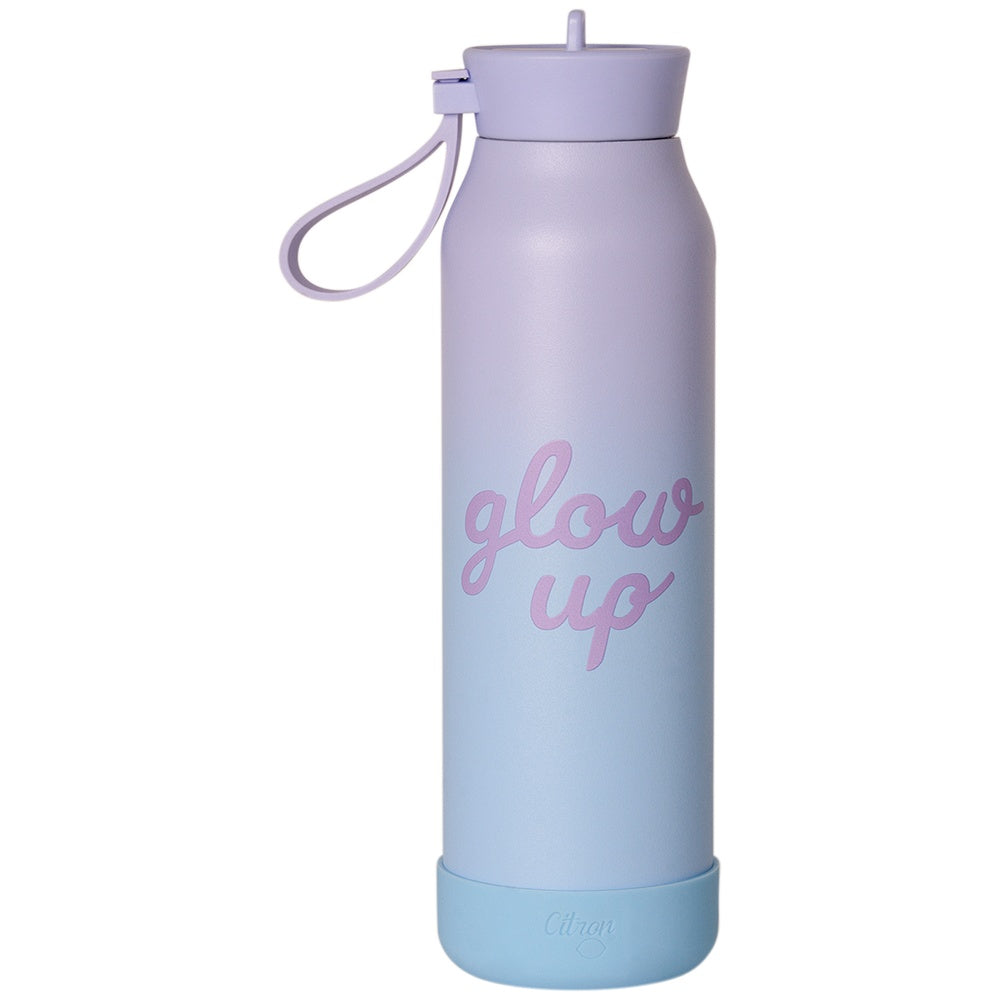 Citron Stainless Steel Water Bottle 500ml - Purple Blue Glowup