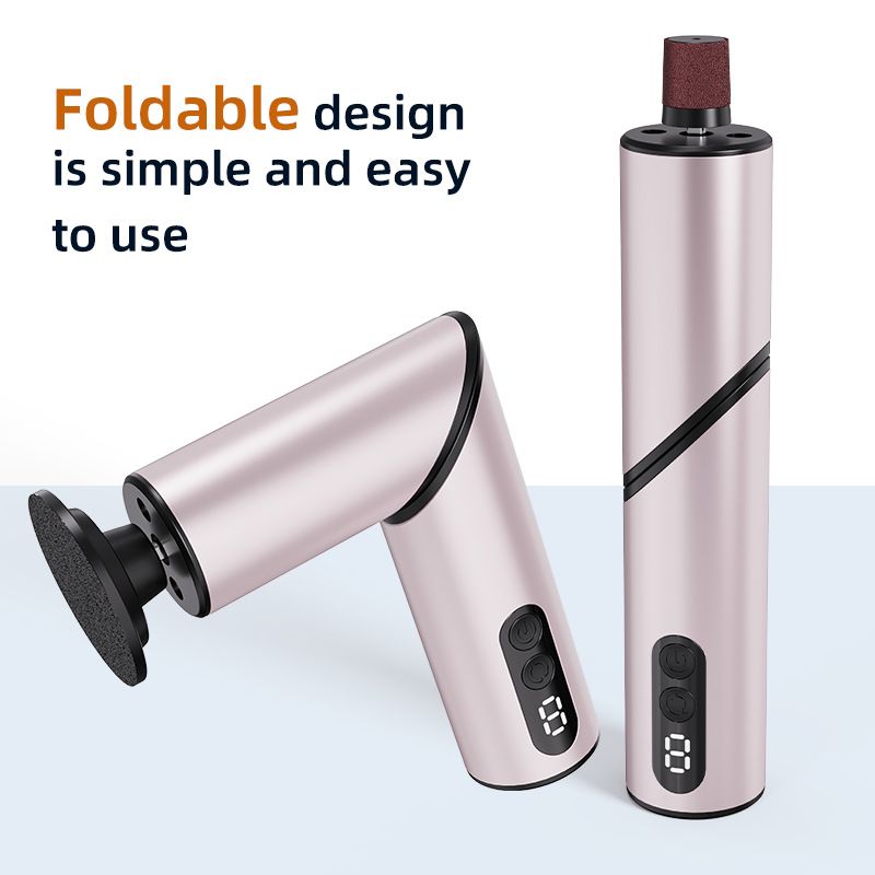 Electric Foot File Foldable Automatic Pedicure Device for Exfoliating Grinding Feet
