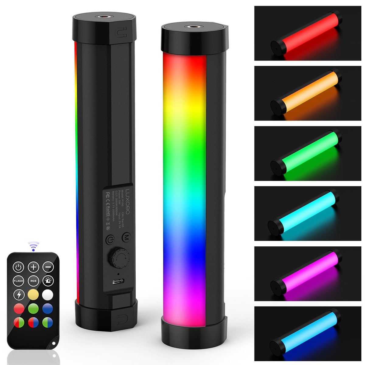 P100 drinking RGB LED Fill Video light with magnetic for photographers Selfie li
