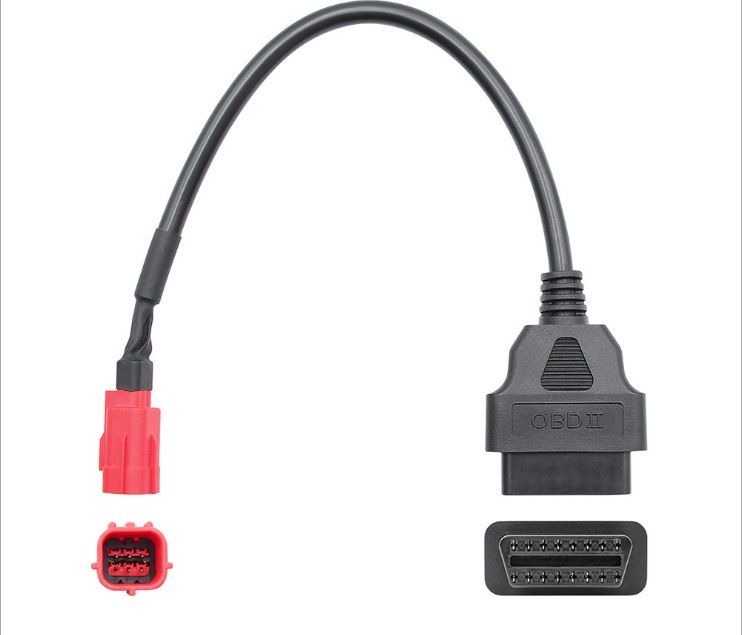 OBD 16 Pin To 6 Pin Plug Adapter Diagnostic Cable For Honda Motorcycle