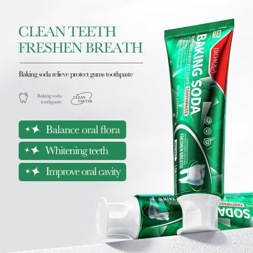 Advanced Baking Soda Whitening Toothpaste - Enamel-Safe, Deep Clean Smile