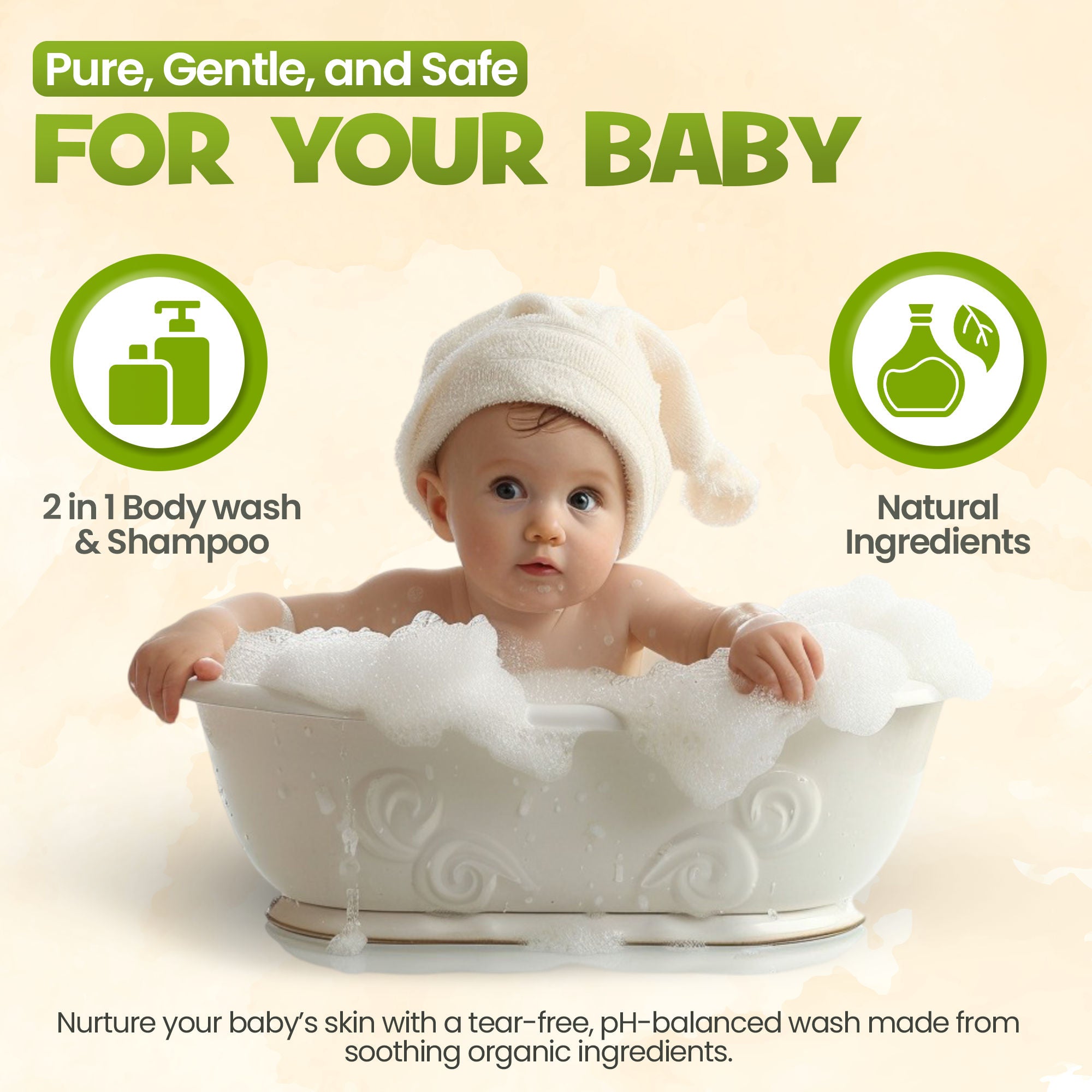 ENFANT Organic Plus Shampoo & Body Wash 300ml