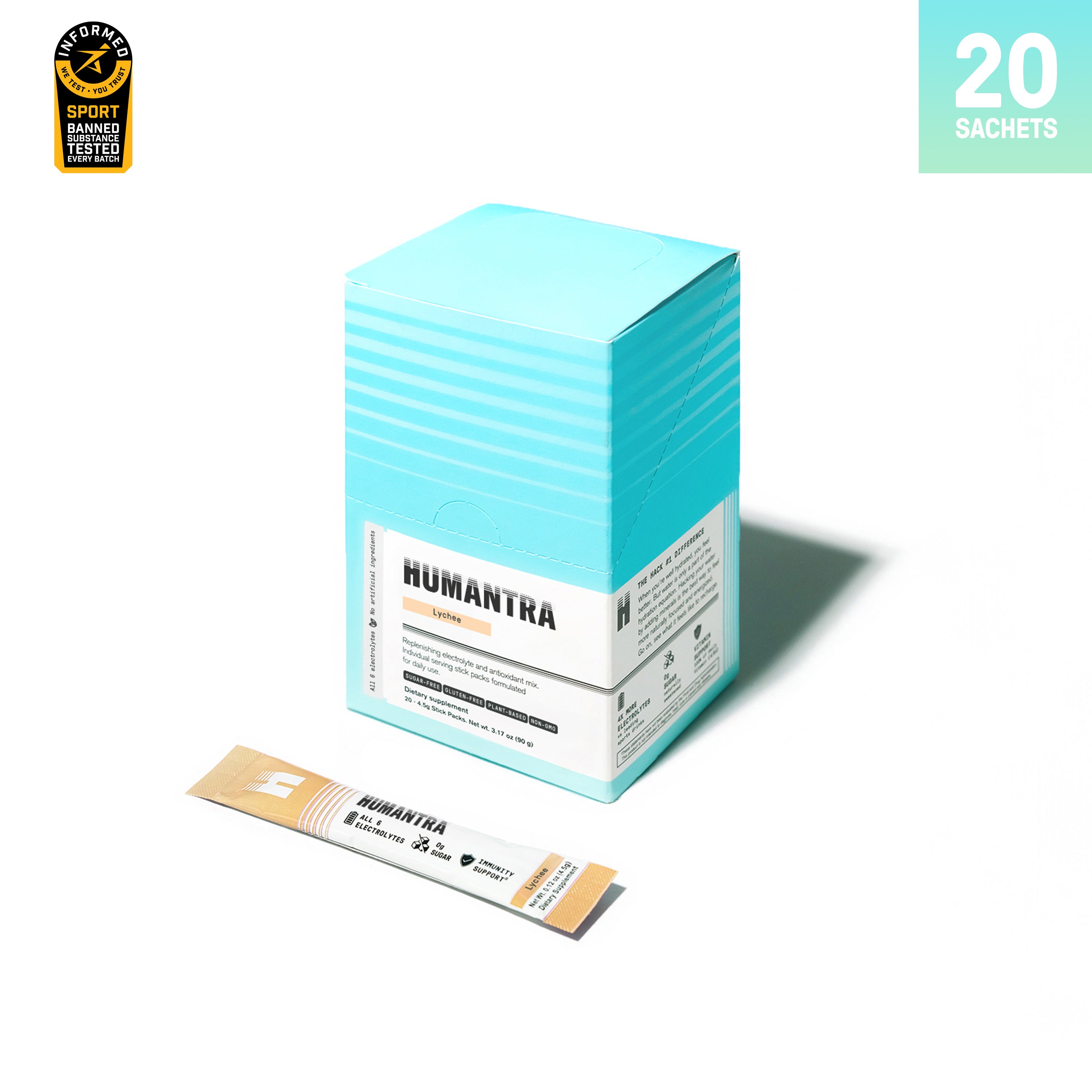 Humantra Electrolyte Lychee flavour 70g