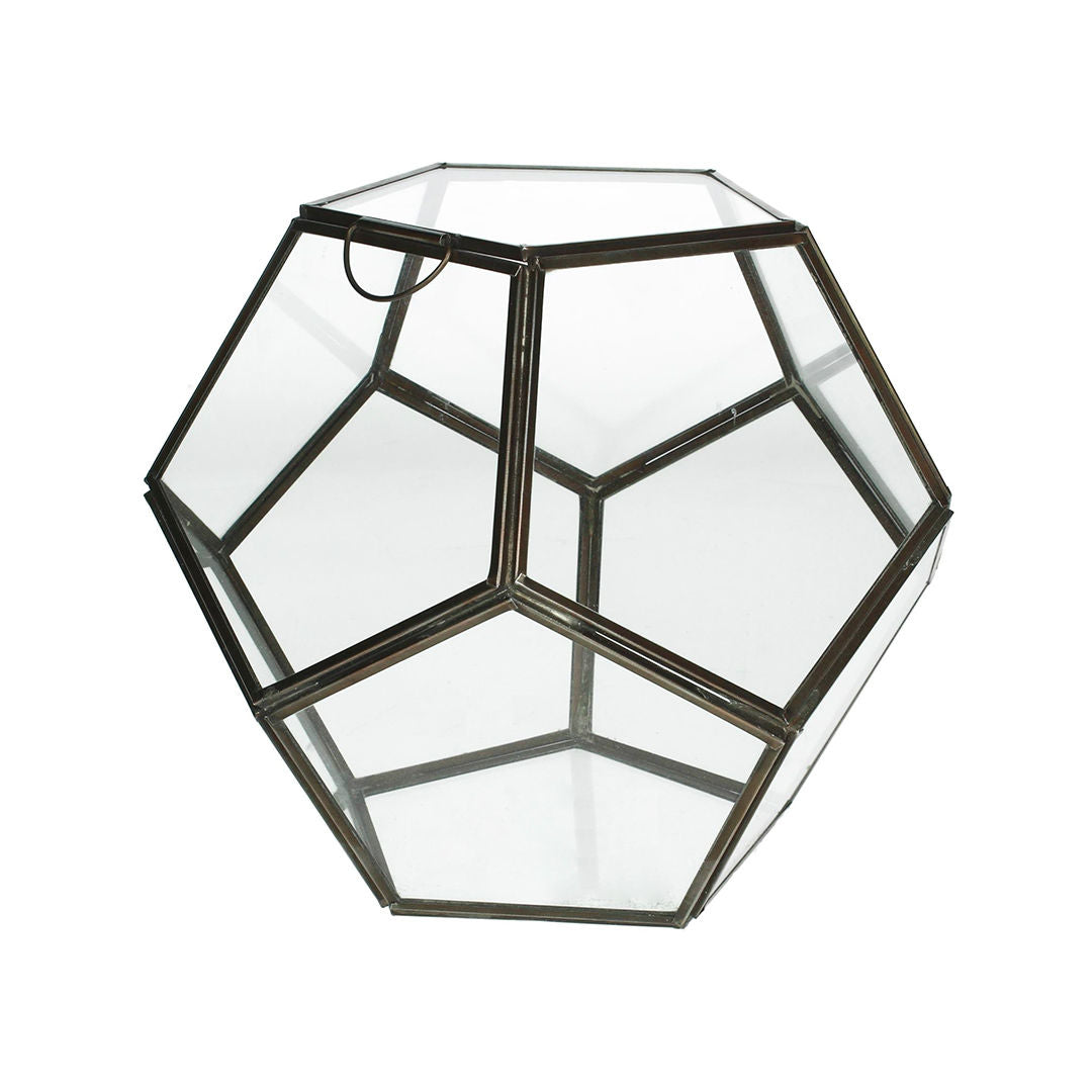 Metal Copper Lantern, 19cm