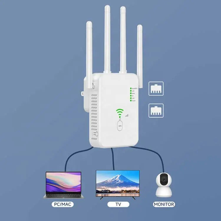 U10 Gigabit 1200Mbps WiFi Amplifier 2.4G 5G 802.11ac Repeater 300Mbps Signal Booster Extender
