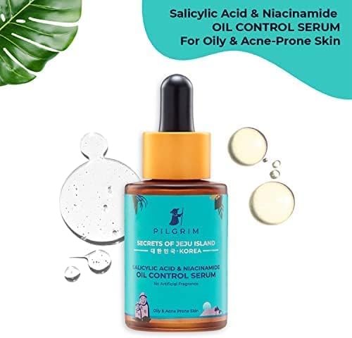 Pilgrim 2% Salicylic Acid + 3% Niacinamide Oil Control Serum For Oily & Acne-Prone Skin