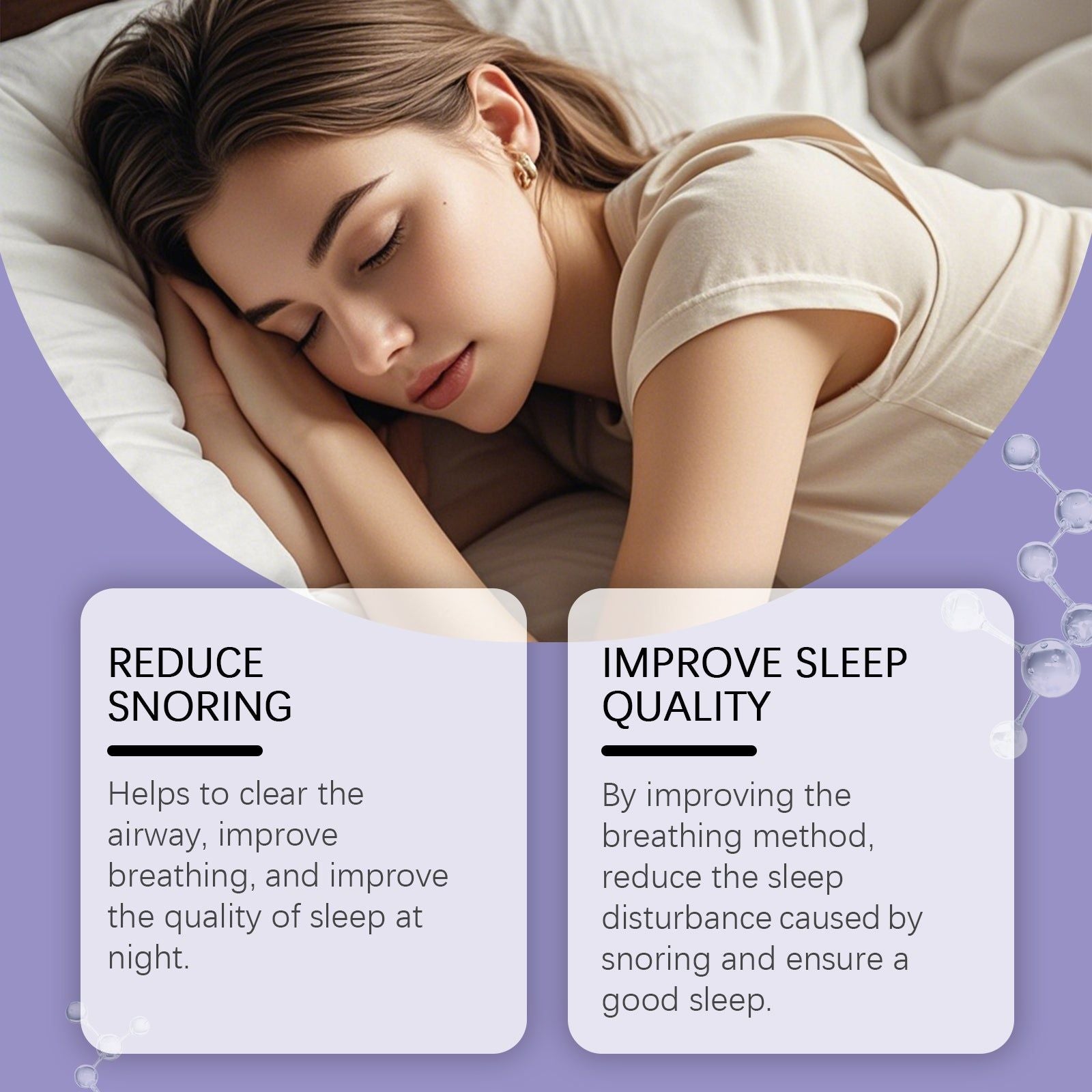 Anti-Snoring Sleep Patch, Body Care, Breathable, Comfortable Night Sleep, Snoring Relief ,30pcs