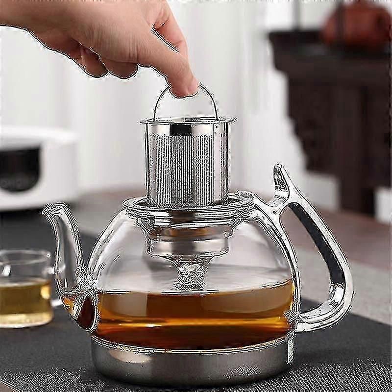 Coffee Tea Sets Induction Cooker Heat Resistant Glass Teapot Multifunctional Filter Pot 1000ml Pot-