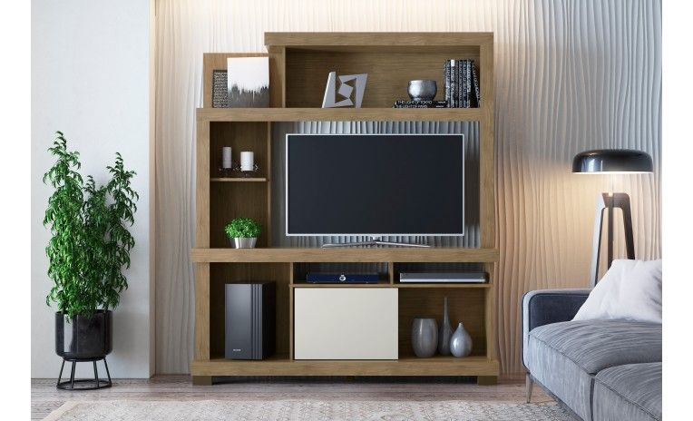 Viena Hazelnut Entertainment Center